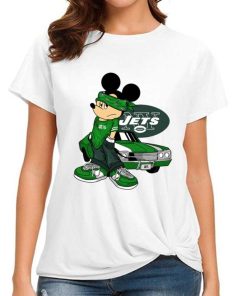 T Shirt Women DSBN398 Mickey Gangster And Car New York Jets T Shirt
