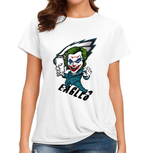 T Shirt Women DSBN408 Joker Smile Philadelphia Eagles T Shirt