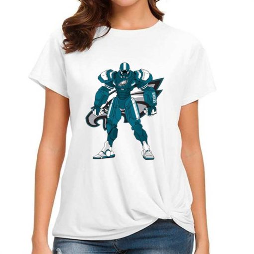 T Shirt Women DSBN412 Transformer Robot Philadelphia Eagles T Shirt