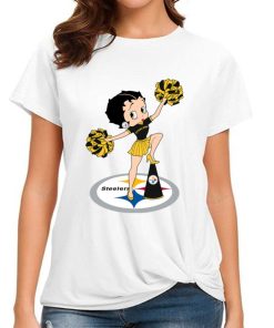 T Shirt Women DSBN418 Betty Boop Halftime Dance Pittsburgh Steelers T Shirt