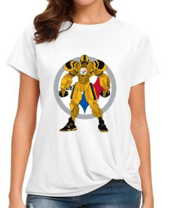 T Shirt Women DSBN425 Transformer Robot Pittsburgh Steelers T Shirt