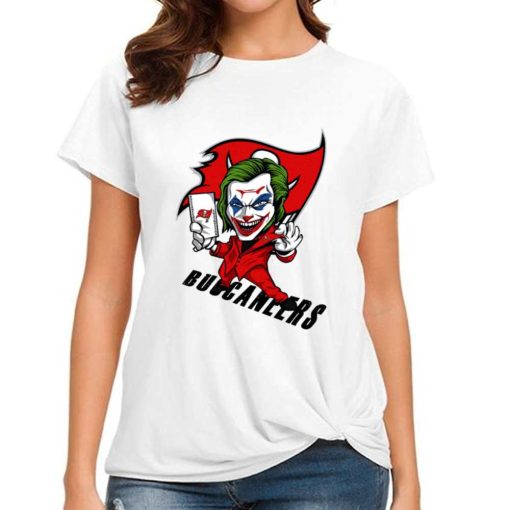 T Shirt Women DSBN473 Joker Smile Tampa Bay Buccaneers T Shirt