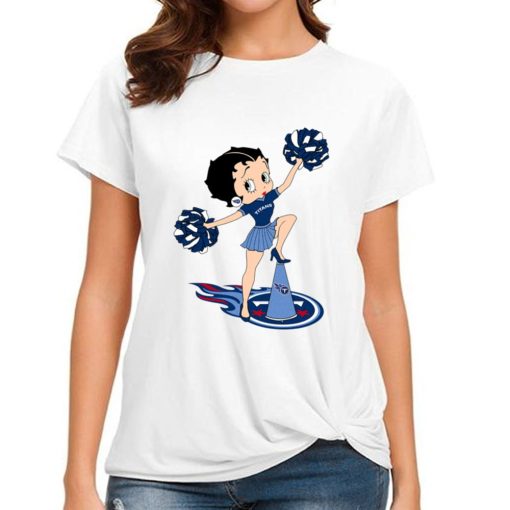 T Shirt Women DSBN482 Betty Boop Halftime Dance Tennessee Titans T Shirt