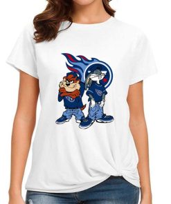 T Shirt Women DSBN485 Looney Tunes Bugs And Taz Tennessee Titans T Shirt