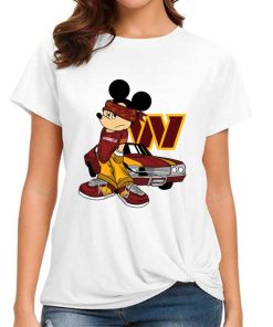 T Shirt Women DSBN499 Mickey Gangster And Car Washington Commanders T Shirt