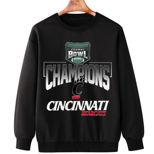 T Sweatshirt Hanging Cincinnati Bearcats Wasabi Fenway Bowl Champions T Shirt