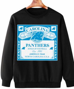 T Sweatshirt Hanging DSBEER05 Kings Of Football Funny Budweiser Genuine Carolina Panthers T Shirt