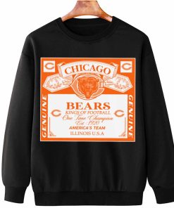 T Sweatshirt Hanging DSBEER06 Kings Of Football Funny Budweiser Genuine Chicago Bears T Shirt
