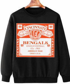 T Sweatshirt Hanging DSBEER07 Kings Of Football Funny Budweiser Genuine Cincinnati Bengals T Shirt