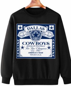 T Sweatshirt Hanging DSBEER09 Kings Of Football Funny Budweiser Genuine Dallas Cowboys T Shirt