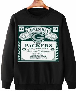 T Sweatshirt Hanging DSBEER12 Kings Of Football Funny Budweiser Genuine Green Bay Packers T Shirt