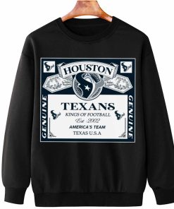 T Sweatshirt Hanging DSBEER13 Kings Of Football Funny Budweiser Genuine Houston Texans T Shirt