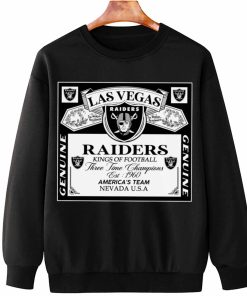 T Sweatshirt Hanging DSBEER17 Kings Of Football Funny Budweiser Genuine Las Vegas Raiders T Shirt