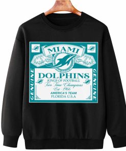 T Sweatshirt Hanging DSBEER20 Kings Of Football Funny Budweiser Genuine Miami Dolphins T Shirt