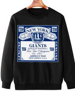 T Sweatshirt Hanging DSBEER24 Kings Of Football Funny Budweiser Genuine New York Giants T Shirt