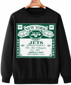 T Sweatshirt Hanging DSBEER25 Kings Of Football Funny Budweiser Genuine New York Jets T Shirt