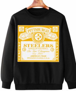 T Sweatshirt Hanging DSBEER27 Kings Of Football Funny Budweiser Genuine Pittsburgh Steelers T Shirt