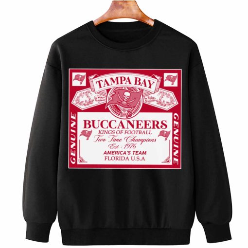 T Sweatshirt Hanging DSBEER30 Kings Of Football Funny Budweiser Genuine Tampa Bay Buccaneers T Shirt