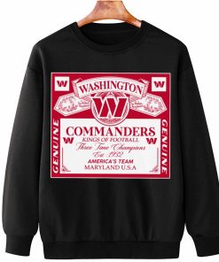 T Sweatshirt Hanging DSBEER32 Kings Of Football Funny Budweiser Genuine Washington Commanders T Shirt