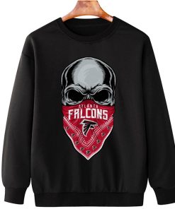 T Sweatshirt Hanging DSBN017 Skull Wear Bandana Atlanta Falcons T Shirt