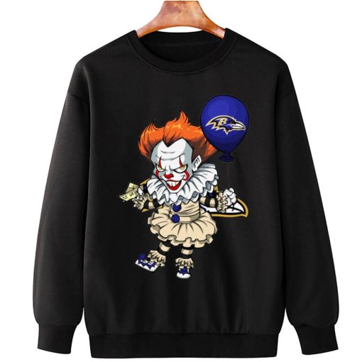 T Sweatshirt Hanging DSBN037 It Clown Pennywise Baltimore Ravens T Shirt