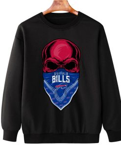 T Sweatshirt Hanging DSBN049 Skull Wear Bandana Buffalo Bills T Shirt 1
