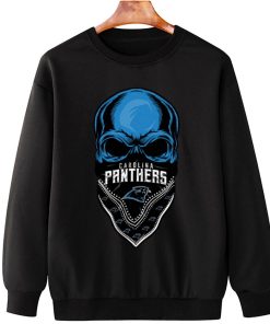 T Sweatshirt Hanging DSBN065 Skull Wear Bandana Carolina Panthers T Shirt