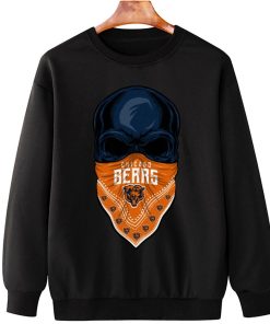 T Sweatshirt Hanging DSBN081 Skull Wear Bandana Chicago Bears T Shirt