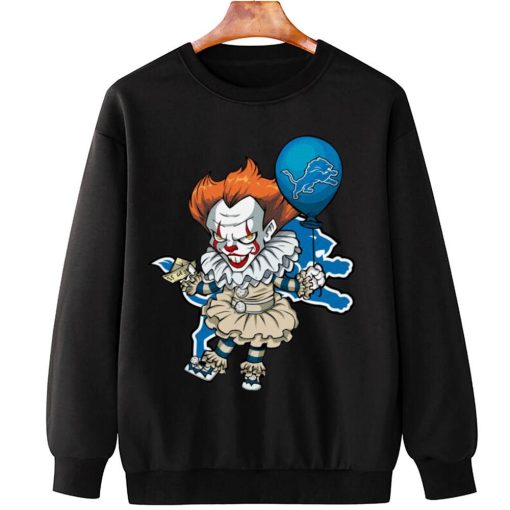 T Sweatshirt Hanging DSBN164 It Clown Pennywise Detroit Lions T Shirt