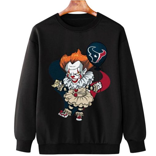 T Sweatshirt Hanging DSBN195 It Clown Pennywise Houston Texans T Shirt
