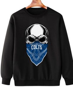 T Sweatshirt Hanging DSBN209 Skull Wear Bandana Indianapolis Colts T Shirt 1