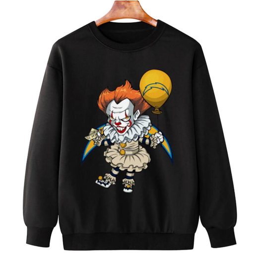T Sweatshirt Hanging DSBN281 It Clown Pennywise Los Angeles Chargers T Shirt