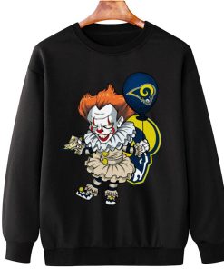 T Sweatshirt Hanging DSBN291 It Clown Pennywise Los Angeles Rams T Shirt