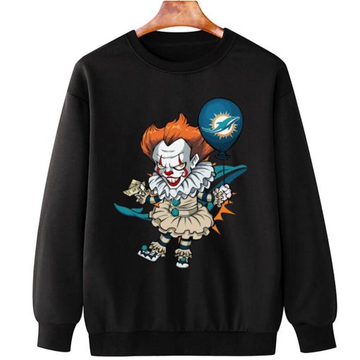 T Sweatshirt Hanging DSBN307 It Clown Pennywise Miami Dolphins T Shirt