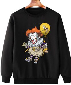 T Sweatshirt Hanging DSBN323 It Clown Pennywise Minnesota Vikings T Shirt