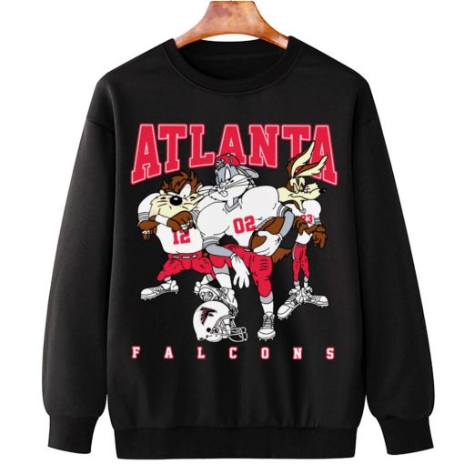 T Sweatshirt Hanging DSLT02 Atlanta Falcons Bugs Bunny And Taz Player T Shirt