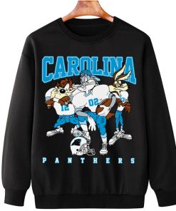 T Sweatshirt Hanging DSLT05 Carolina Panthers Bugs Bunny And Taz Player T Shirt