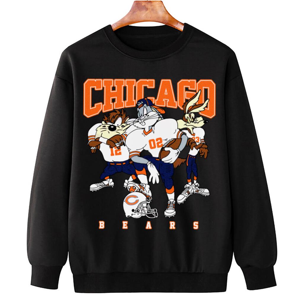 Chicago Bears Bugs Bunny And Taz Player T-Shirt