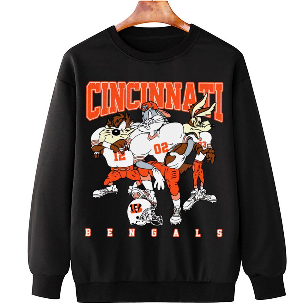 Cincinnati Bengals Bugs Bunny And Taz Player T-Shirt