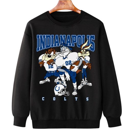 T Sweatshirt Hanging DSLT14 Indianapolis Colts Bugs Bunny And Taz Player T Shirt