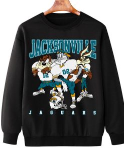 T Sweatshirt Hanging DSLT15 Jacksonville Jaguars Bugs Bunny And Taz Player T Shirt