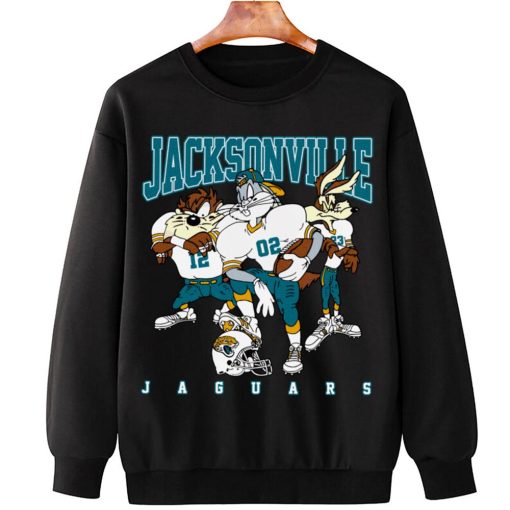 T Sweatshirt Hanging DSLT15 Jacksonville Jaguars Bugs Bunny And Taz Player T Shirt
