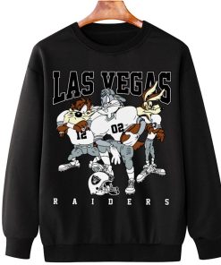 T Sweatshirt Hanging DSLT17 Las Vegas Raiders Bugs Bunny And Taz Player T Shirt