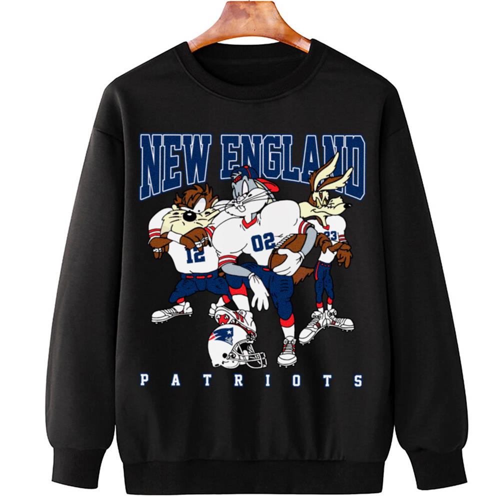 New England Patriots Bugs Bunny And Taz Player T-Shirt