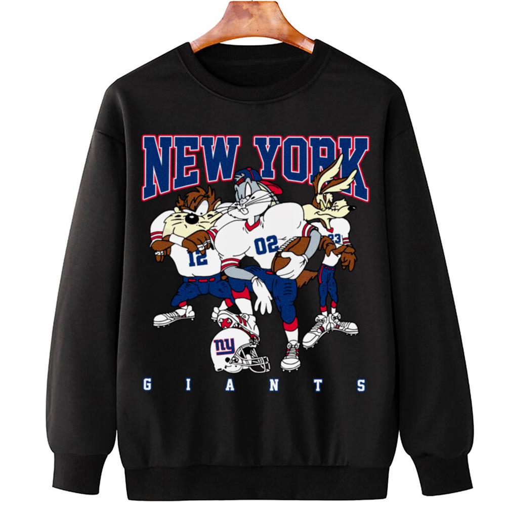 New York Giants Bugs Bunny And Taz Player T-Shirt