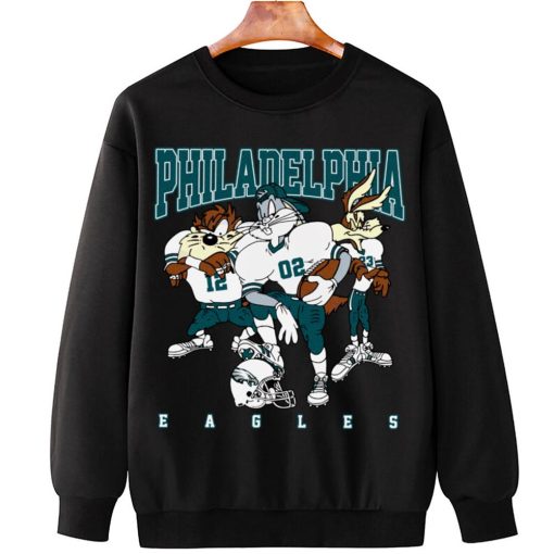 T Sweatshirt Hanging DSLT26 Philadelphia Eagles Bugs Bunny And Taz Player T Shirt