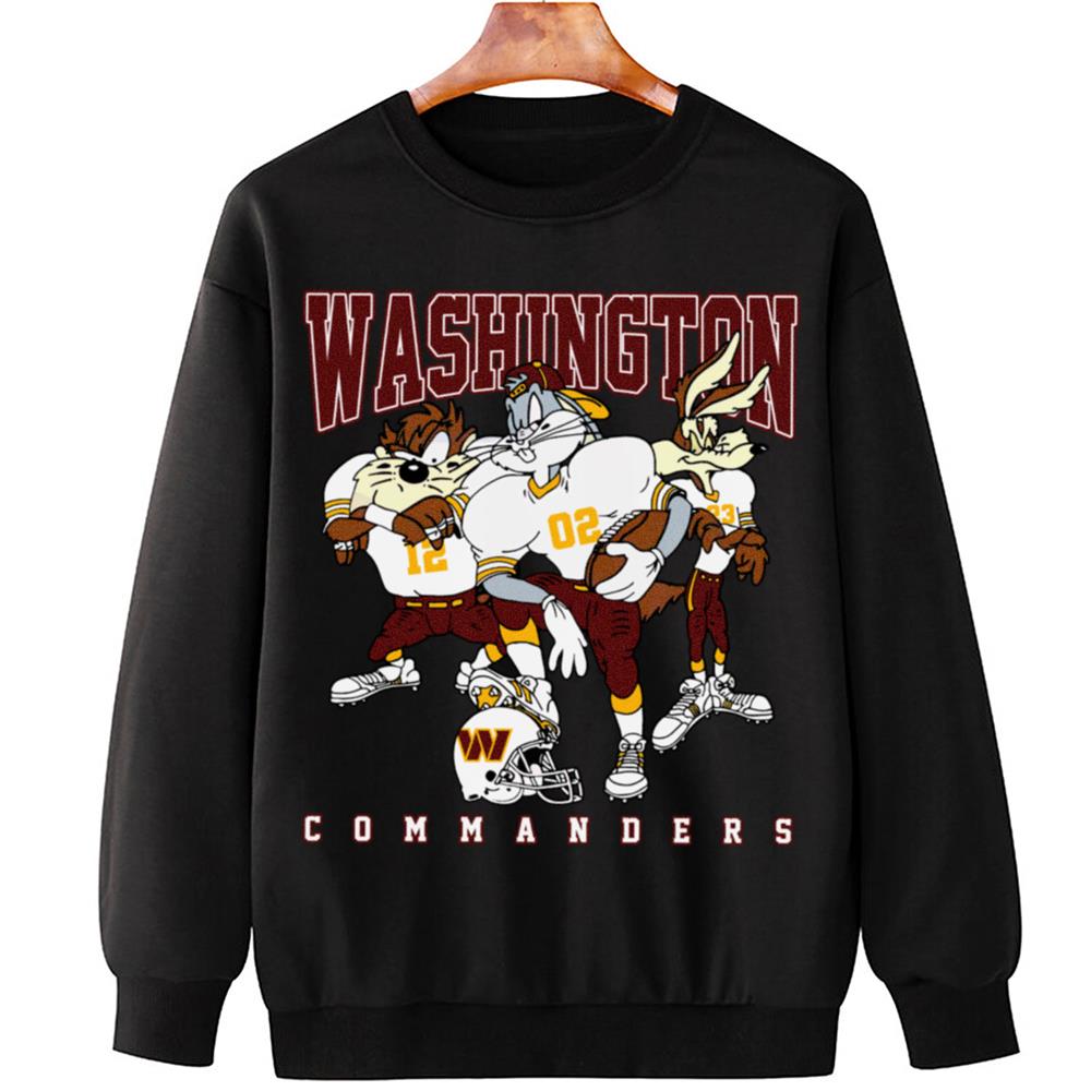 Washington Commanders Bugs Bunny And Taz Player T-Shirt