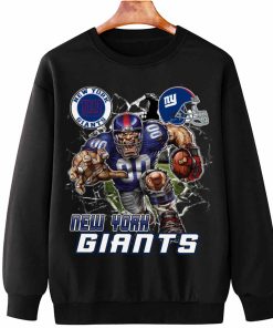 T Sweatshirt Hanging DSMC0224 Mascot Breaking Through Wall New York Giants T Shirt