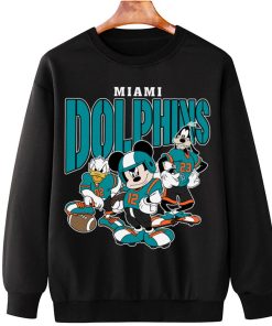 T Sweatshirt Hanging DSMK20 Miami Dolphins Mickey Donald Duck And Goofy Football Team T Shirt