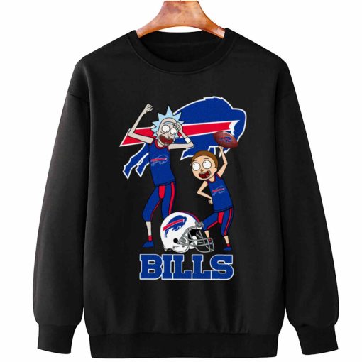 T Sweatshirt Hanging DSRM04 Rick And Morty Fans Play Football Buffalo Bills